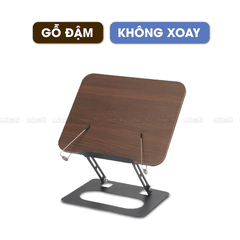 Giá Đỡ Sách Micofi, Giá Kê Sách Đế Xoay 360 Độ, Đỡ Điện Thoại, Ipad, Bảng Vẽ Có Kẹp Sách Bằng Gỗ, Hợp Kim Nhôm