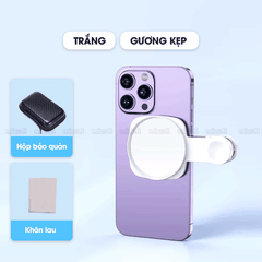 Gương Chụp Ảnh Phản Chiếu Micofi Kẹp Điện Thoại, Gương Chụp Ảnh Gắn Dán Điện Thoại Selfie, Chụp Hình Hỗ Trợ Camera Sau
