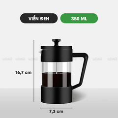 Bình Nước Pha Trà Micofi Giữ Nhiệt, Ấm Pha Trà Cà Phê Thuỷ Tinh, Bình Nước Hãm Cafe Có Lõi Lọc 2 Lớp Dung Tích 1 Lít