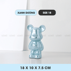 Ống Heo Tiết Kiệm Micofi Gấu Bearbrick, Ống Heo Sứ Trang Trí Mô Hình Bearbrick Decor Trưng Bày, Tượng Đút Tiền Gấu 28CM