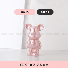 Ống Heo Tiết Kiệm Micofi Gấu Bearbrick, Ống Heo Sứ Trang Trí Mô Hình Bearbrick Decor Trưng Bày, Tượng Đút Tiền Gấu 28CM