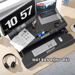 Bàn Nâng Hạ Micofi 2 Tầng Điều Chỉnh Chiều Cao Đứng Làm Việc