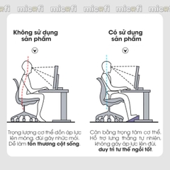 Ghế Kê Chân Văn Phòng Micofi Massage, Công Thái Học, Điều Chỉnh Dáng Ngồi