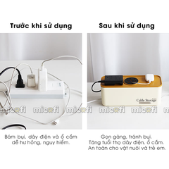 Hộp Đựng Ổ Cắm Điện Micofi Sắp Xếp Dây Cáp, Không Gian Làm Việc