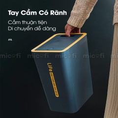 Thùng Rác Nhấn Nút Micofi Có Nắp