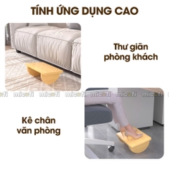 Gác Chân Gỗ Micofi Kê Chân Công Thái Học Dạng Bập Bênh