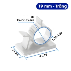 Khóa Cố Định Dây Cáp Điện Micofi Dán Tường Điều Chỉnh 4 Mức Combo 10 Cái