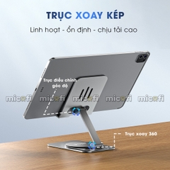 Giá Đỡ Điện Thoại, Máy Tính Bảng, Ipad Micofi Xoay 360 Độ