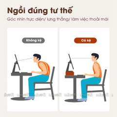 Kệ Gỗ Micofi Để Màn Hình Máy Tính, Laptop, Gía Đỡ Thông Minh, Kê Tối Ưu Diện Tích