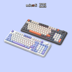 Bàn Phím Bluetooth Không Dây Xunfox x Micofi Giả Cơ Máy Tính, Bàn Phím Gaming Chơi Game Có Dây Laptop Điện Thoại PC LED