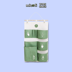 Túi Vải Đựng Đồ Treo Tường Micofi, Túi Treo Đựng Đồ Đa Năng Nhiều Ngăn Vải Lanh Cotton Hoạ Tiết Treo Cửa