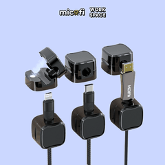 Kẹp Dây Điện Micofi, Khoá Treo Dây Sạc Điện Thoại Dán Tường, Cố Định Giữ Bảo Vệ Từ Tính Quản Lý Cáp Sạc Gọn Gàng Để Bàn