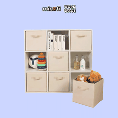 Hộp Đựng Đồ Micofi, Hộp Vải Đựng Đồ Chơi Đa Năng, Giỏ Để Cá Nhân, Thùng Vải Để Tài Liệu Có Tay Cầm Xếp Gọn