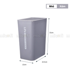 Thùng Rác Nhấn Nút Micofi Có Nắp