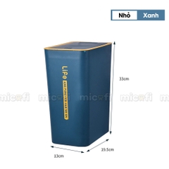 Thùng Rác Nhấn Nút Micofi Có Nắp