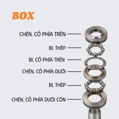 Bộ Chén Cổ BOX Cho Xe Honda – Thép Nhiệt Luyện Siêu Cứng, Chống Rơ, Chống Kêu – Bảo Hành Chính Hãng 12 Tháng
