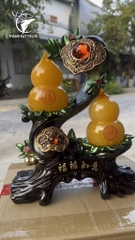 Tượng Cặp Hồ Lô Phong Thủy Như Ý May Mắn, Quà Tặng Tân Gia Khai Trương, Sinh Nhật, Decor Trang Trí Nhà Cửa