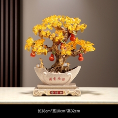 Cây tài lộc ngũ phúc phong thủy 28x10x32cm – Trang trí decor quà tặng tân gia khai trương sinh nhật