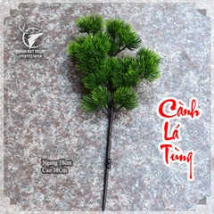 Cành Cây Lá Bách, lá Tùng Bằng Nhựa KT 15x36cm , Dùng Trang Trí Cây Cảnh, Lũa bonsai Tiểu Cảnh, Hồ Cá Thủy Sinh