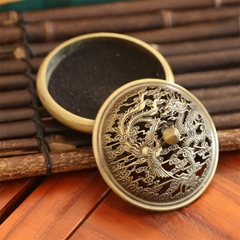 Bộ Lư Xông Trầm Hương Đỉnh Đốt Nhang Ngũ Hành Bằng Gốm Sứ Cao Cấp