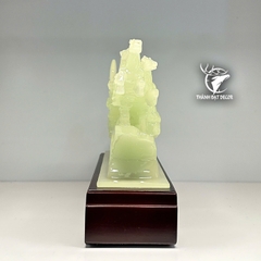 Tượng Bát Mã Truy Phong Trắng Ngọc, Mang Lộc Tài, May Mắn Vào Nhà Quà Tặng Tân Gia Khai Trương Decor