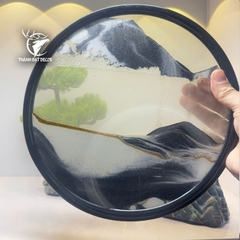 Cây Tranh Cát Lão Tử Ngắm Trăng Decor Trang Trí Bàn, Phòng Làm Việc, Quà Tặng Tân Gia Khai Trương Sinh Nhật