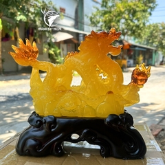Tượng Con Rồng Cầm Minh Châu Phong Thủy Dành Cho Người Tuổi Thìn, Quà Tặng Trang Trí Nhà Cửa, Decor  Khai Trương