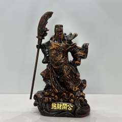 Tượng Quan Công , Quan Vân Trường , Quan Vũ Màu Vân Gỗ, Tượng Phong Thủy Thờ Cúng Trang Trí
