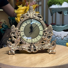 Đồng hồ để bàn trang trí phong cách châu Âu Cổ Điển, Quà tặng tân gia khai trương sinh nhật decor