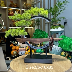 Kệ Gỗ Đặt Tượng Trang Trí Có Đèn Led , Có Thể Đốt Trầm Hương, Quà Tặng Tân Gia Khai Trương Trang Trí Bàn