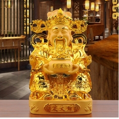 Tượng Ông Thần Tiền Size 24Cm, Quan Thần Linh ,Triệu công Minh, Đồ Thờ Cúng , Vật Phẩm Phong Thủy