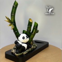 Giá Để Rượu Hình Gấu Trúc Bụi Tre, Tượng Phong Thủy Decor Trang Trí Nhà Cửa, Quà Tặng Tân Gia Khai Trương