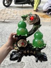 Tượng Cặp Hồ Lô Phong Thủy Như Ý May Mắn, Quà Tặng Tân Gia Khai Trương, Sinh Nhật, Decor Trang Trí Nhà Cửa