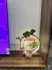 Thác nước, thác khói trầm hương phong thủy cao cấp hình hươu Size 37Cm, Quà Tặng để bàn đem lại may mắn,tài lộc