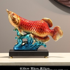 Tượng Phong Thủy Cá Rồng Kim Long Chiêu Tài , Quà Tặng Tân Gia Khai Trương Trang Trí Nhà Cửa