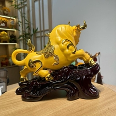 Tượng Trâu Tài Lộc 30x12x26 Decor Phong Thủy Quà Tặng Tân Gia Khai Trương Sinh Nhật Để Bàn