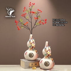 BÌNH HỒ LÔ PHONG THỦY TRANG TRÍ – THU HÚT TÀI LỘC, BÌNH AN GIA ĐẠO, Quà Tặng Decor Tân Gia Khai Trương