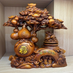 Cây tiền cóc phong thủy 27x10x24cm – tượng Thiềm Thừ Decor Quà Tặng tân gia khai trương sinh nhật