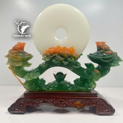 Tượng Cóc Ngậm Tiền Đĩa Ngọc Như Ý Chiêu Tài – Biểu Tượng Thu Hút Tài Lộc & Bình An Gia Đạo