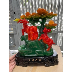Tượng Dê Phong Thủy 23x13x24 Cho Người Tuổi Mùi, Quà Tặng Sinh Nhật, Tân Gia, Khai Trương Decor Sinh nhật Decor Phòng Trang Trí Nhà Đồng