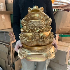Tượng Thiềm Thừ Cóc Ngậm Tiền , Tượng Cóc 3 Chân Chiêu Tài Quà Tặng Tân Gia Khai Trương Trang Trí Decor