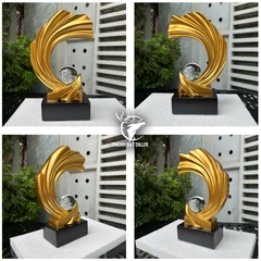Tượng Decor Sóng Pha Lê – Quà Tặng Tân Gia, Khai Trương, Trang Trí Phong Thủy Sang Trọng