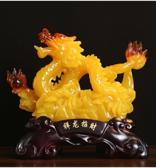 Tượng Con Rồng Cầm Minh Châu Phong Thủy Dành Cho Người Tuổi Thìn, Quà Tặng Trang Trí Nhà Cửa, Decor  Khai Trương