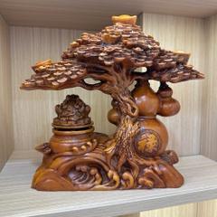 Cây tiền cóc phong thủy 27x10x24cm – tượng Thiềm Thừ Decor Quà Tặng tân gia khai trương sinh nhật