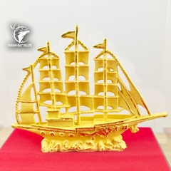 Hộp Quà Tượng Thuyền Thuận Buồm Xuôi Gió , Decor Quà Tặng Phong Thủy Tân Gia Khai Trương Đối Tác