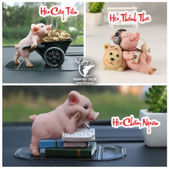 Tượng Heo Văn Phòng Dể Thương, Quà Tặng Sinh Nhật Tặng Người Yêu Bạn Gái Trang Trí Để Bàn Làm Việc, Kệ Sách