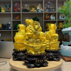 Tượng Phong Thuỷ Linh Vật 12 Con Giáp 18x15x29cm, Quà Tặng Decor Tân Gia Khai Trương Sinh Nhật