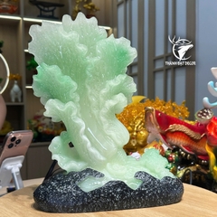 Tượng bắp cải phong thủy bột đá ngọc bích – Tụ tài giữ lộc, quà tặng tân gia khai trương sinh nhật