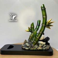 Giá Để Rượu Hình Gấu Trúc Bụi Tre, Tượng Phong Thủy Decor Trang Trí Nhà Cửa, Quà Tặng Tân Gia Khai Trương