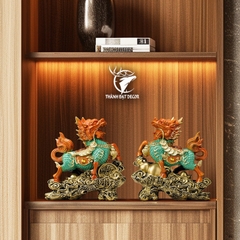 Cặp Tượng Kỳ Lân Phong Thủy Trấn Trạch Chiêu Tài, Quà Tặng Tân Gia Khai Trương Sinh Nhật Decor Nhà